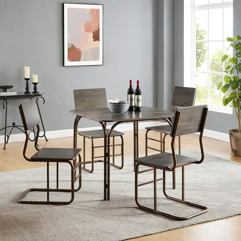5-Piece Wood Table 4 Chairs,Modern Dining Table Furniture Set For Home, Kitchen, Dining Room,Dining Table And Chair
