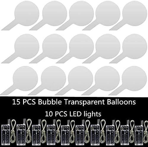Luminous 20-inch LED Color Warm Transparent Full Set With Light Bounce Ball