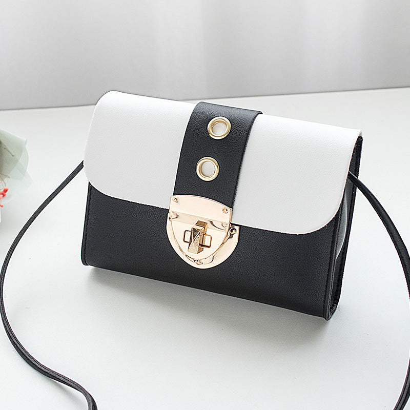 Ladies' Lock Bag One Shoulder And A Mobile Phone