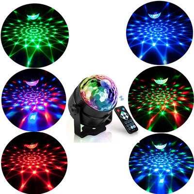 Remote Control LED Magic Ball Mini Crystal Seven-Color Ambience Light