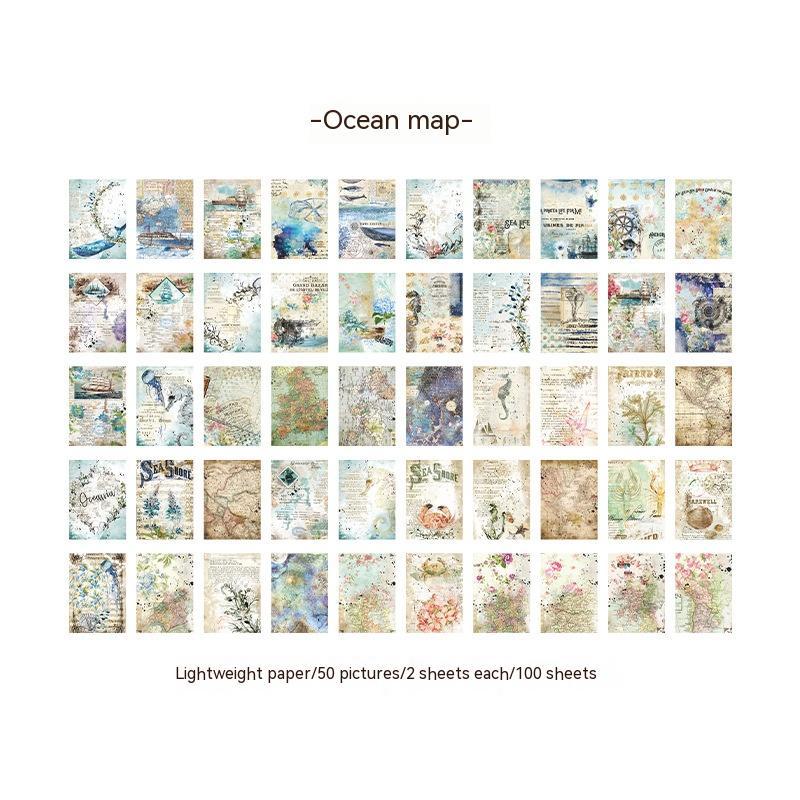 Beautiful Material Paper Book Wind Biography Letter Series