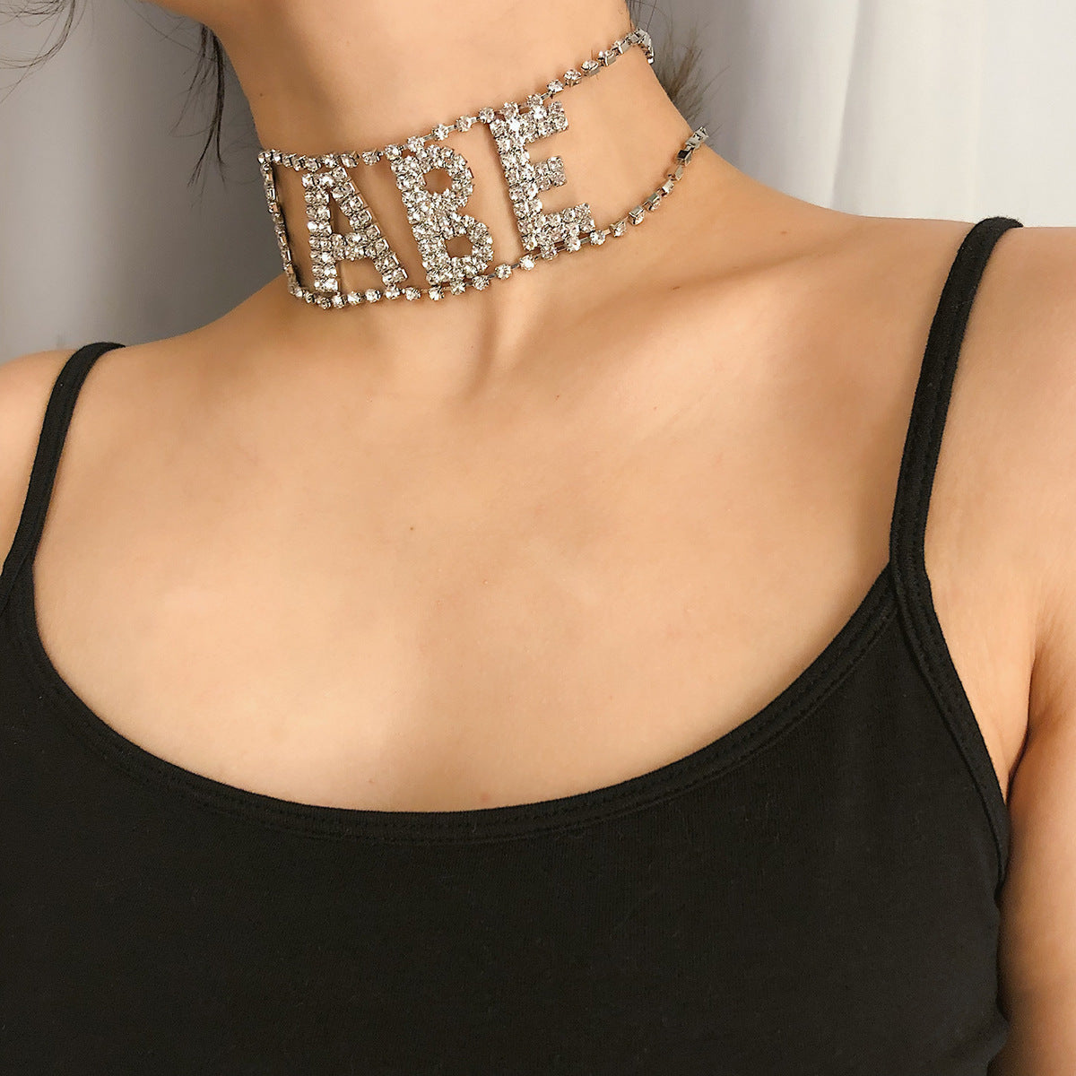 Personality Exaggerated Nightclub Flash Diamond Necklace