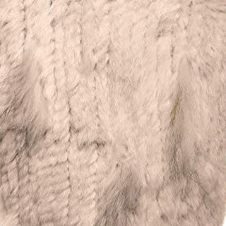 Rabbit Fur Woven Fur Triangle Shawl