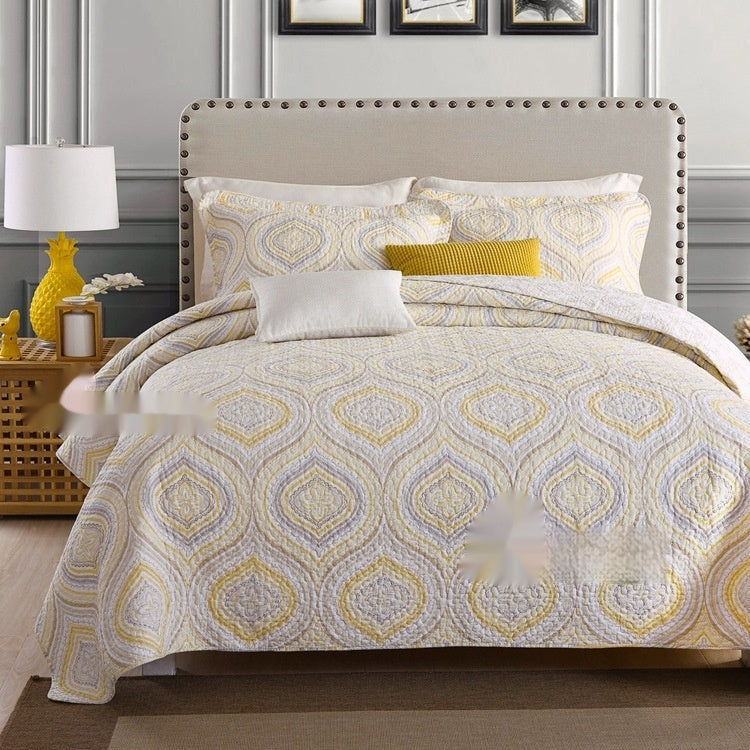 Bedding Pure Cotton Quilt Air-Conditioning Summer Cooling Duvet Three-Piece Set