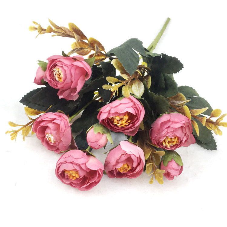 Artificial Bouquet Camellia Rose Dining-Table Decoration