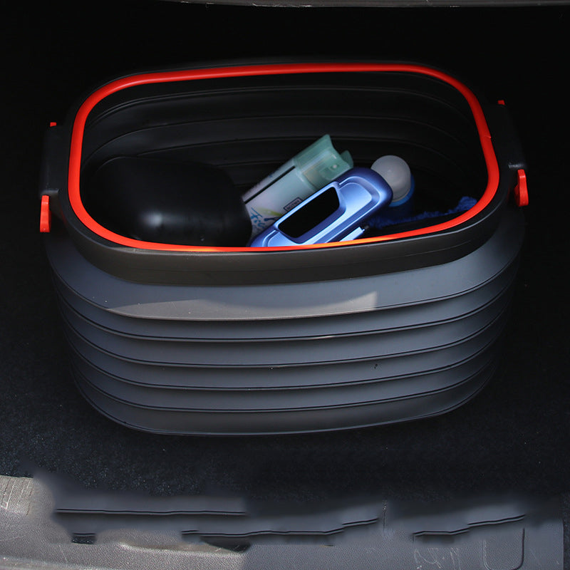 Multifunctional Retractable Car Garbage Can Dustbin Organizer Storage Fishing Bucket