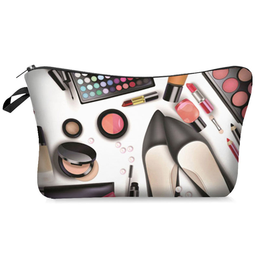 Digital Printing Makeup Cosmetics Series Cosmetic Bag Storage Bag Cross-Border Explosion
