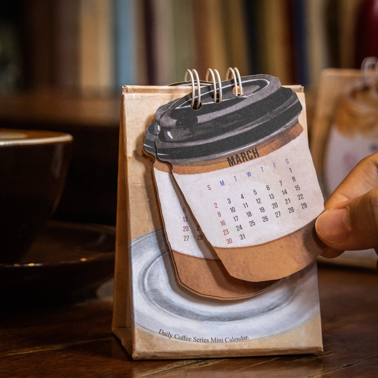 Coffee Coffee Mini Small Desk Calendar Per Day