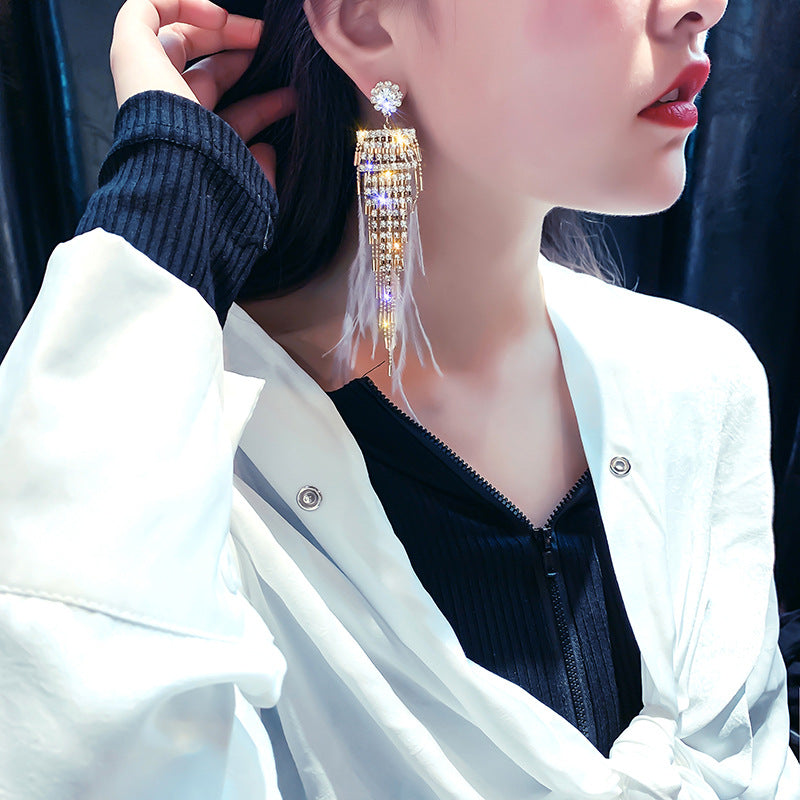 Feather Gold-Plated Earrings
