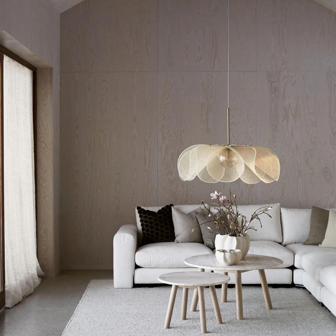 French Candle Silent Cream Chandelier