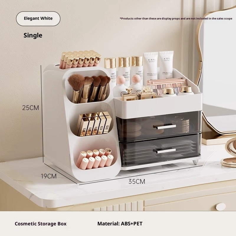 Desktop Cosmetic Storage Box Dust-Proof Organizer