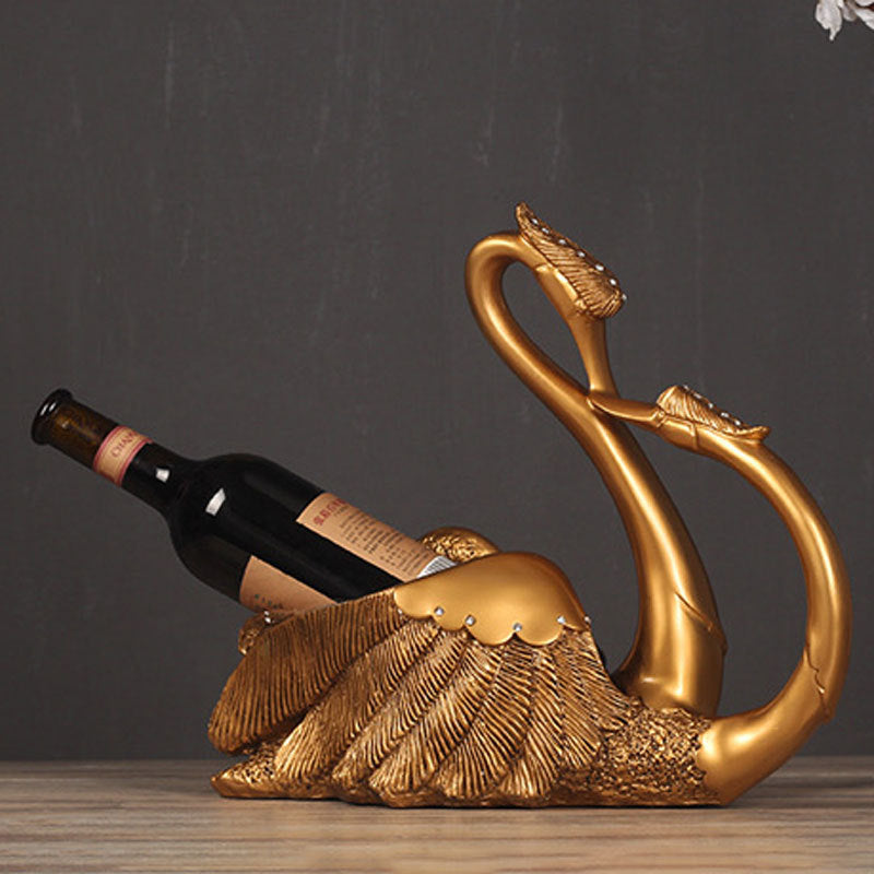 Swan Wine Rack Decoration