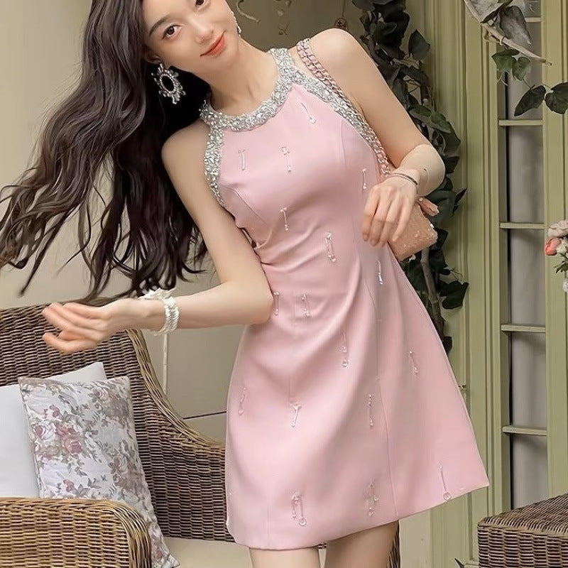 Heavy Industry Tassel Sleeveless Dress Female Summer