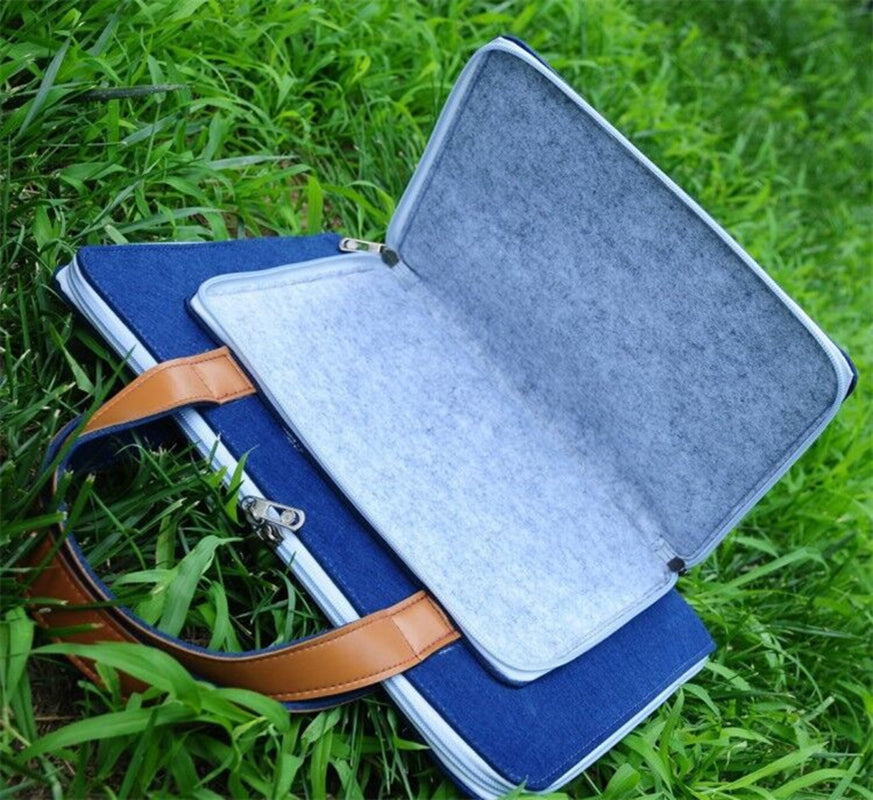 Fashion Felt Laptop Computer Bag Multicolor Handheld