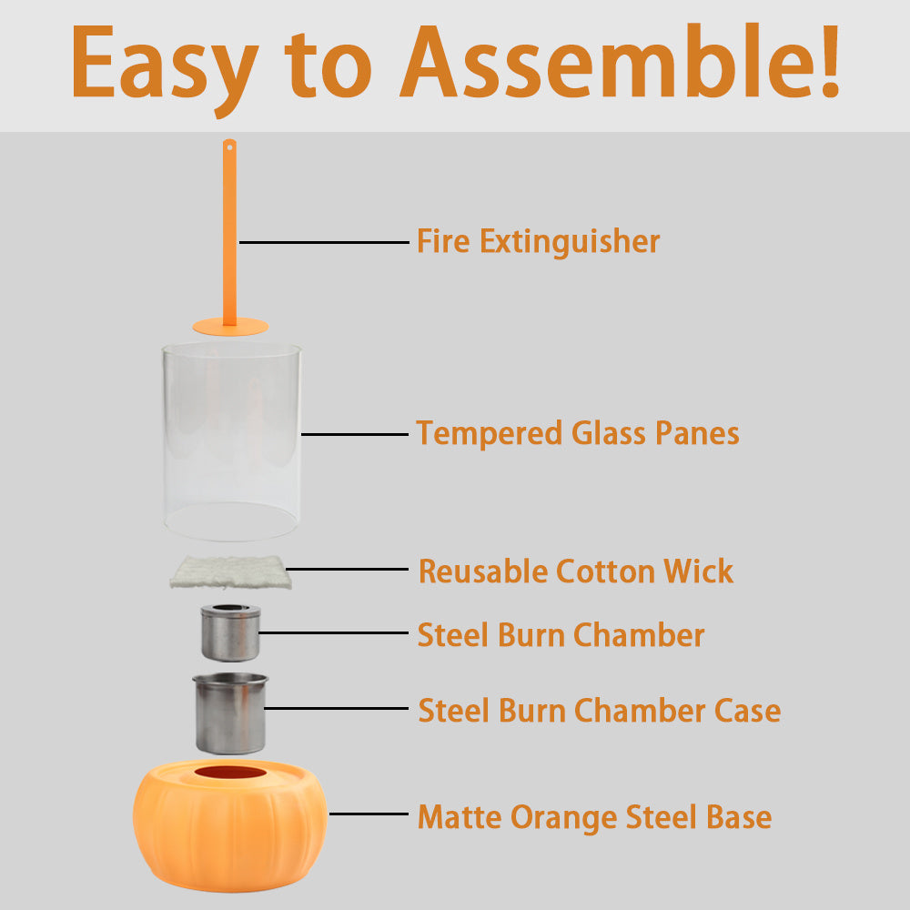 1pc Exclusive Design Large Pumpkin Alcohol Stove, Real Fire Tremendous Pumpkin Indoor Fire Pit Mini Alcohol Lamp, Personal Fireplace Indoor And Outdoor Camping Rectangle Fire Pit Alcohol Fireplace,