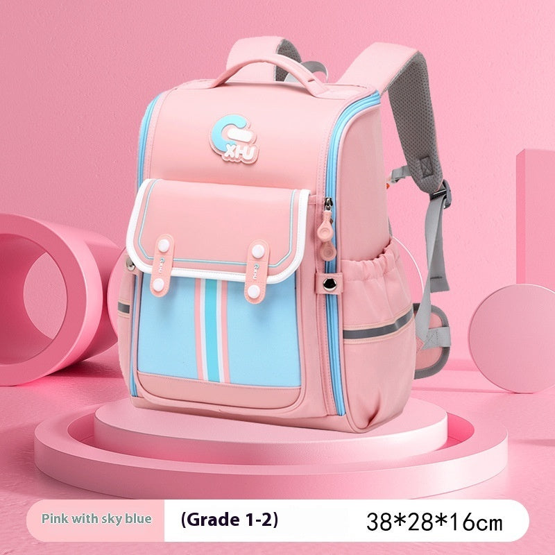 Primary School Boys And Girls Large Capacity 1-6 Grade Burden Reduction Waist Support Astronaut Bag