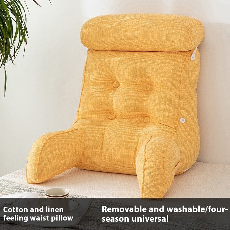 Q3Y Removable And Washable Bedside Cushion Bed Pillow Backrest Soft Pillow Waist Pillow Sofa Office Seat Bolster