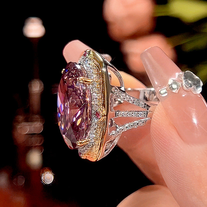 Luxury High-End Accessories Dried Rose Jewelry Necklace Earrings And Ring