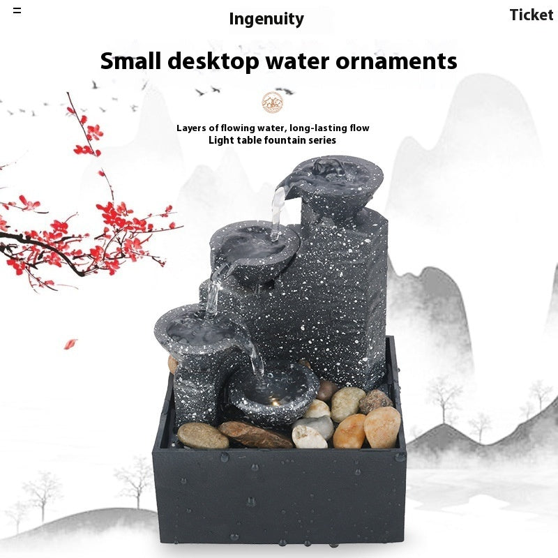 Small Fountain Water Ornaments To Make Money Feng Shui Wheel