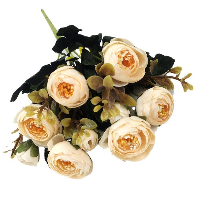 Artificial Bouquet Camellia Rose Dining-Table Decoration