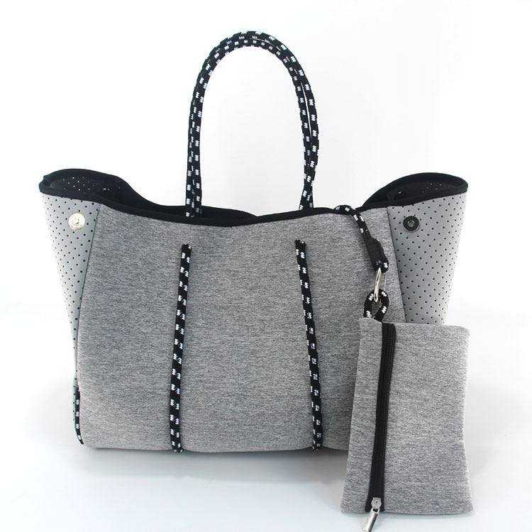 European And American Fashion Beach Bag Fashion Large-Capacity Shoulder Bag Neoprene