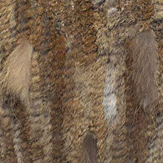 Rabbit Fur Woven Fur Triangle Shawl