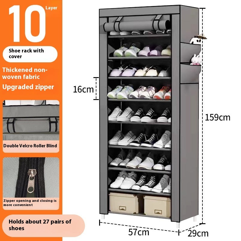 Dustproof Multi-Layer Door Household Storage Shoe Rack