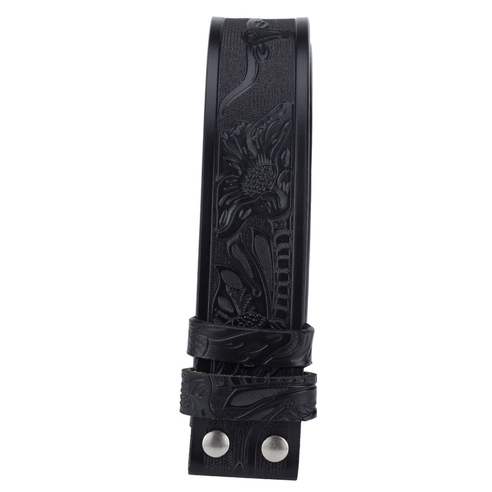 Buckle Free Cow Pattern Belt