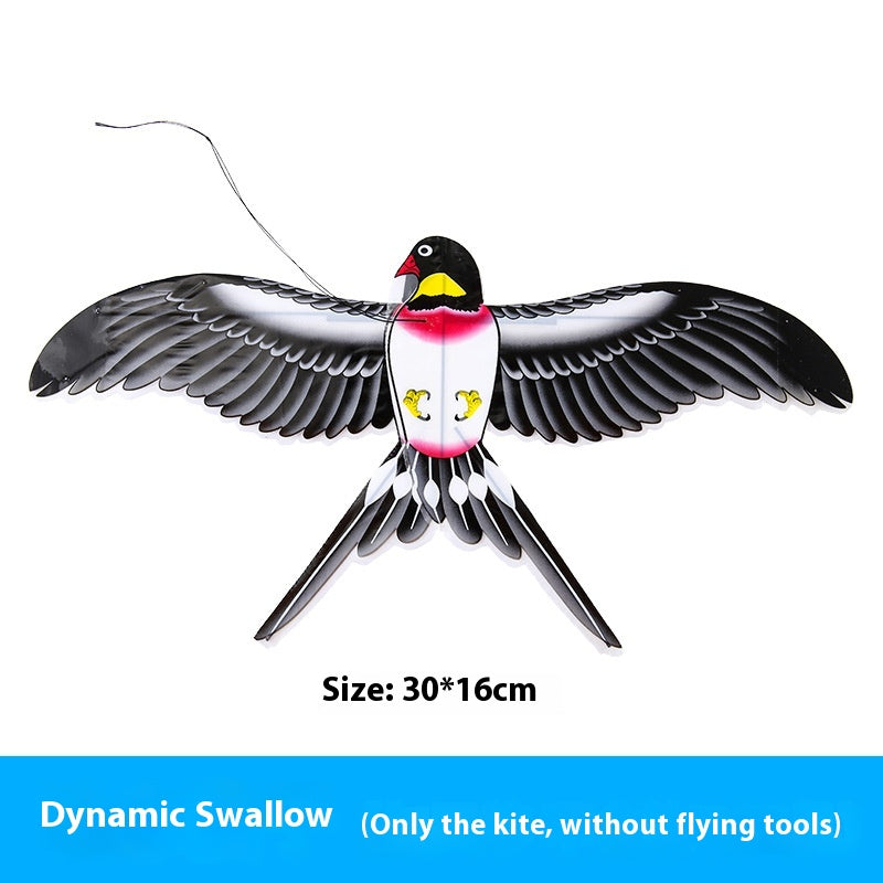 Kite Diy Material Package Handheld Fishing Rod Dynamic Kite Plastic Breeze Easy To Fly Small Kite