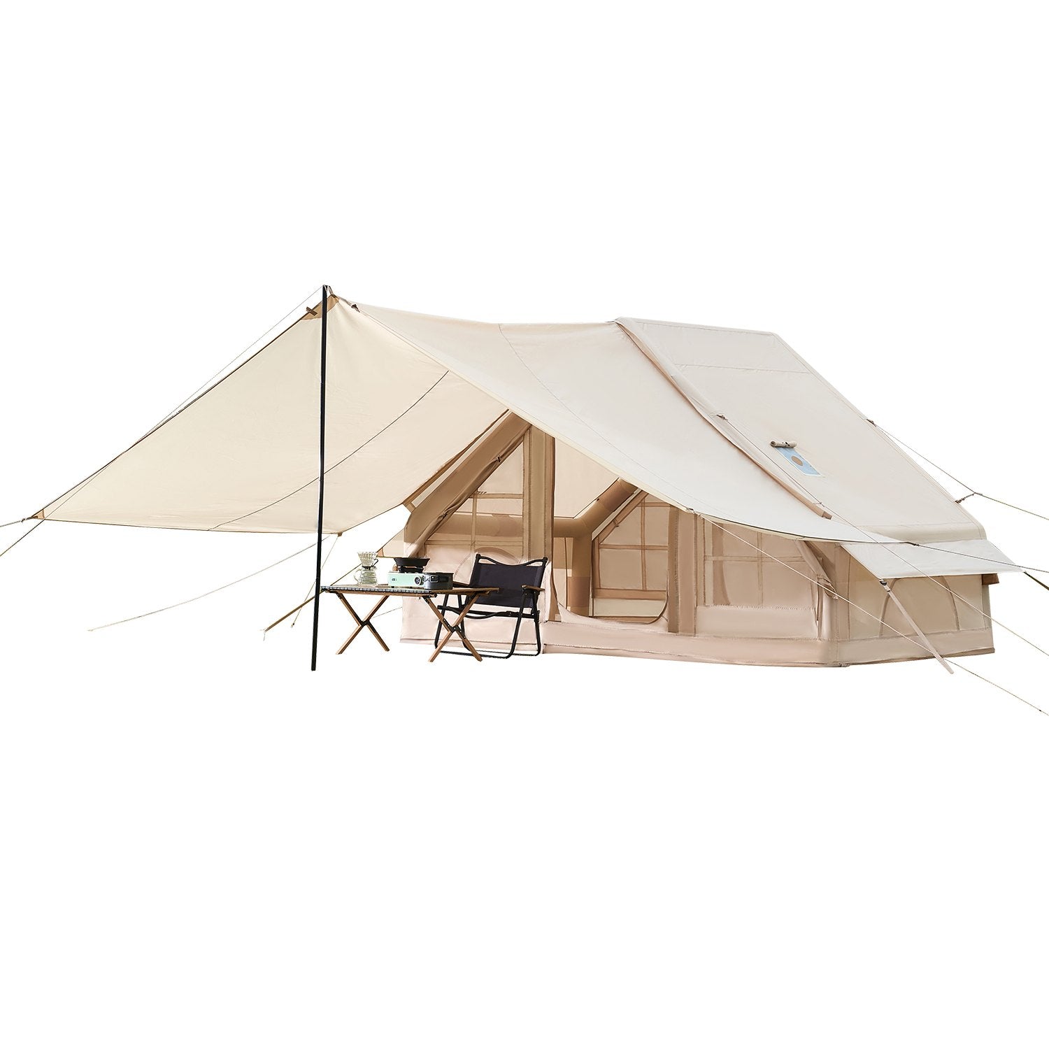 Inflatable Tent For Camping 3-5 Person Glamping Tent With Pump Canopy