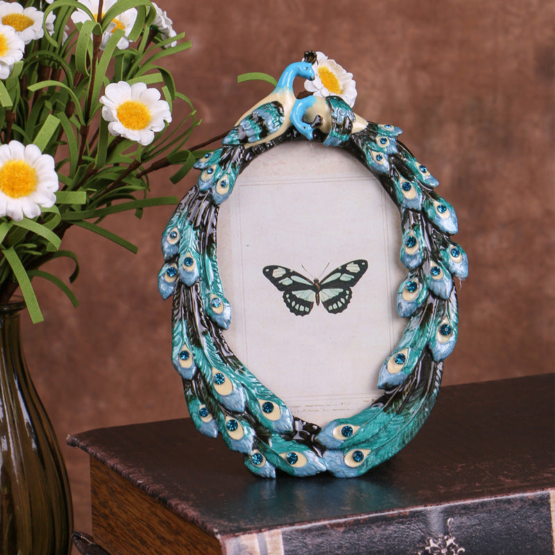 European Creative Enamel Metal Photo Frame