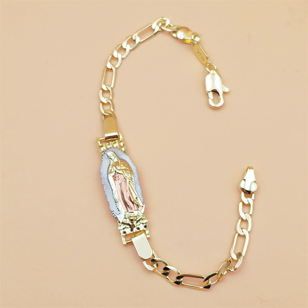 Two-color Bracelet Religious Priest St Jude Niche