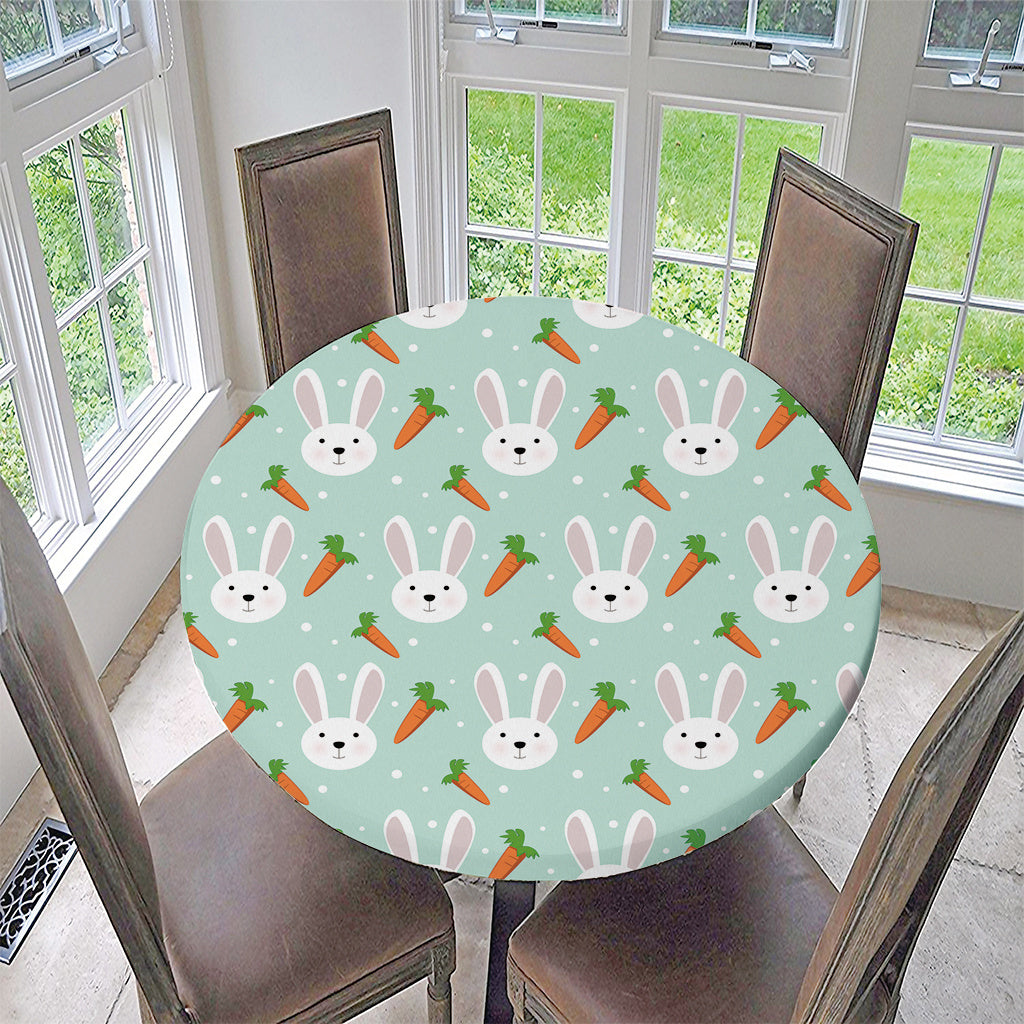 Round Elasticated Side Living Room Coffee Table Waterproof Tablecloth