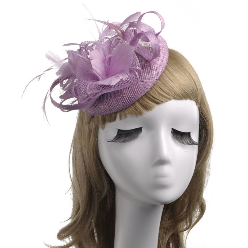 Lady In Top Hat Vintage Gauze Tiara Banquet