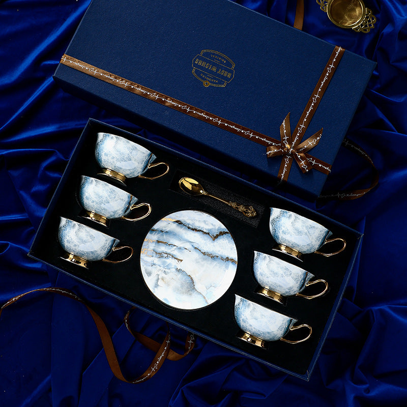 Coffee Cup High-end Exquisite Ceramic Bone High-Grade Afternoon Tea Suit Design