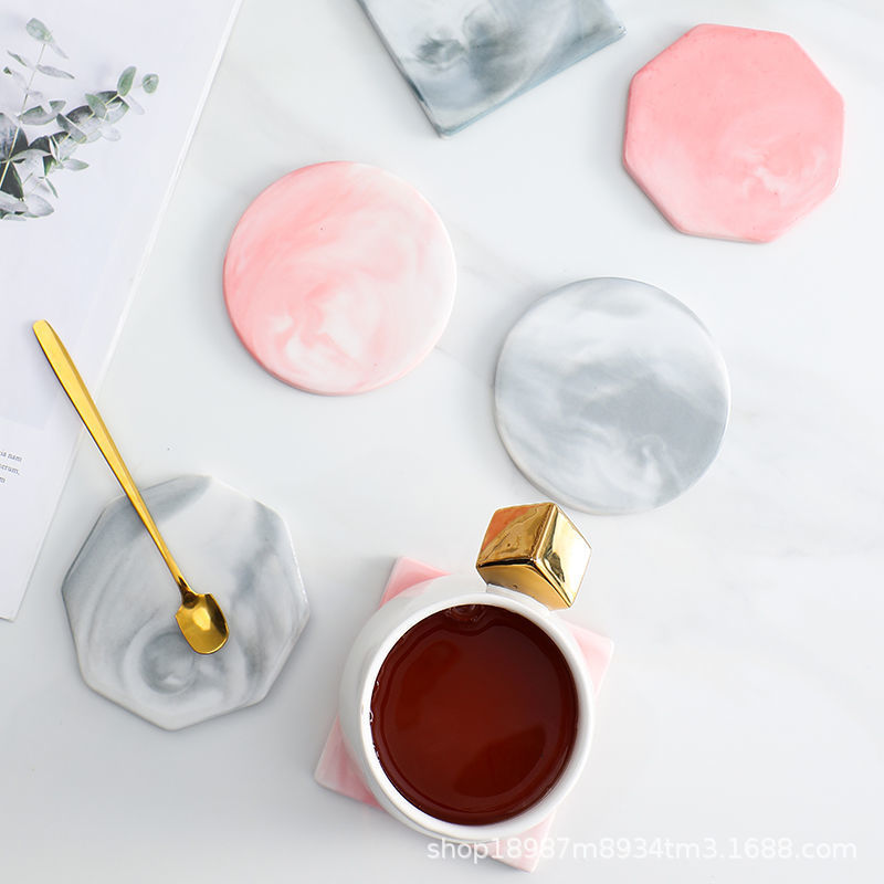 Ceramic European Style Ins Marble Coaster