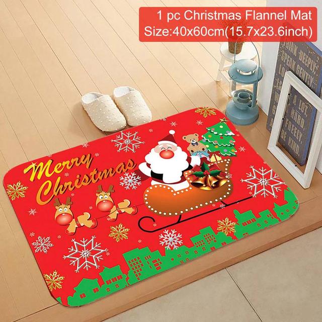 Outdoor Cotton Rug For Santa Claus Celebration