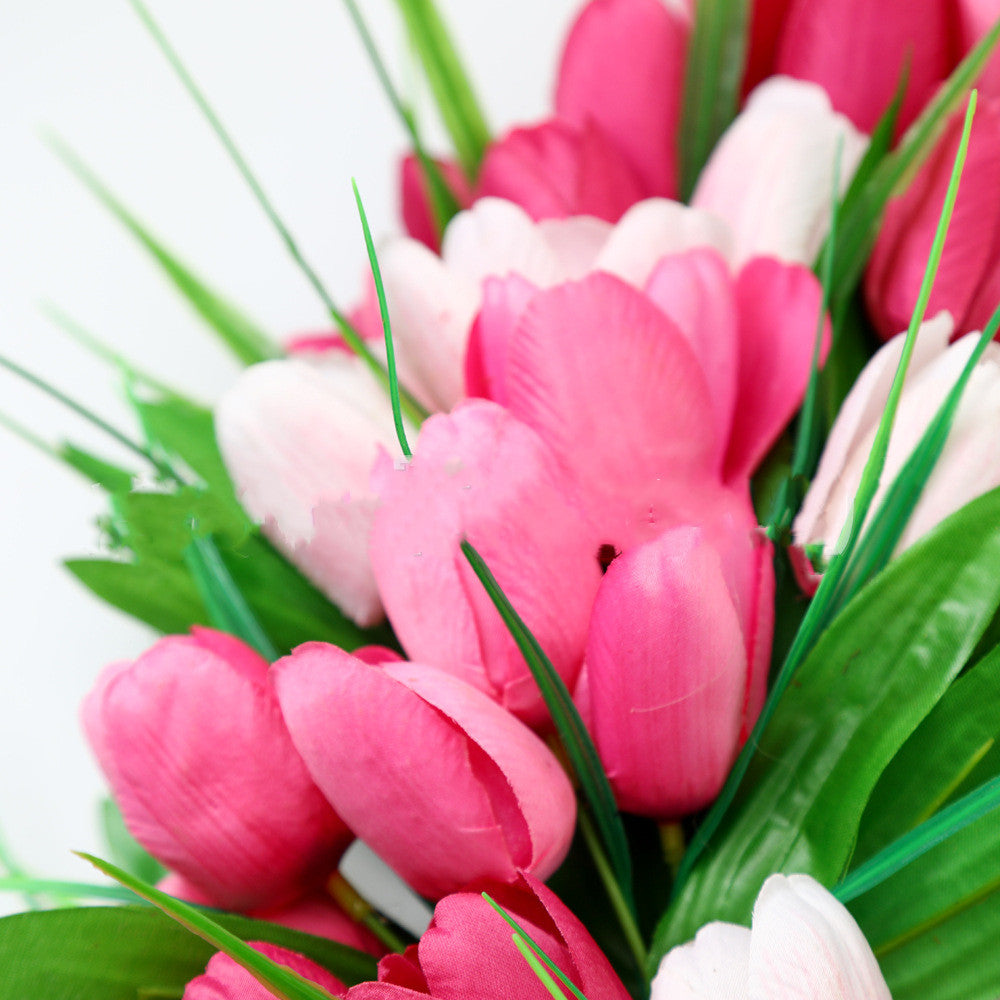 Simulation Tulip Wreath Home Decoration Wreath Door Hanging