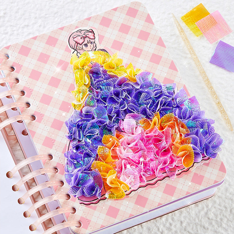 Poke Children's Painting Book Princess Dressing Material Package