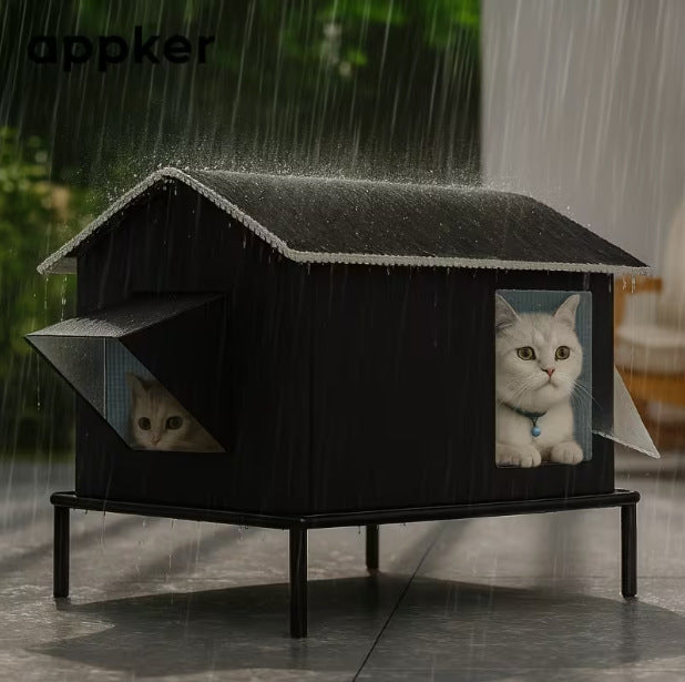Four-Season Cold-Resistant Outdoor Enclosed Cat House