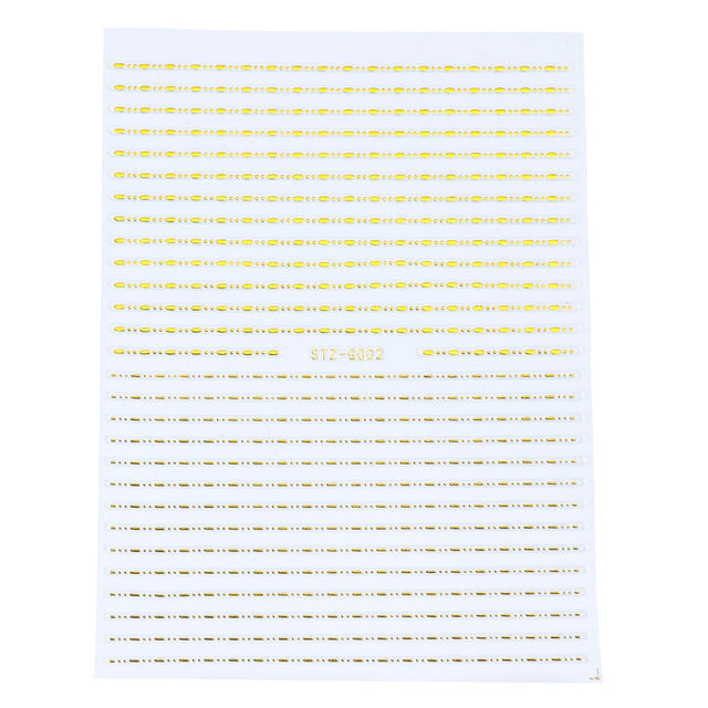 Evergreen Nail Line Stickers Geometric Pattern Nails