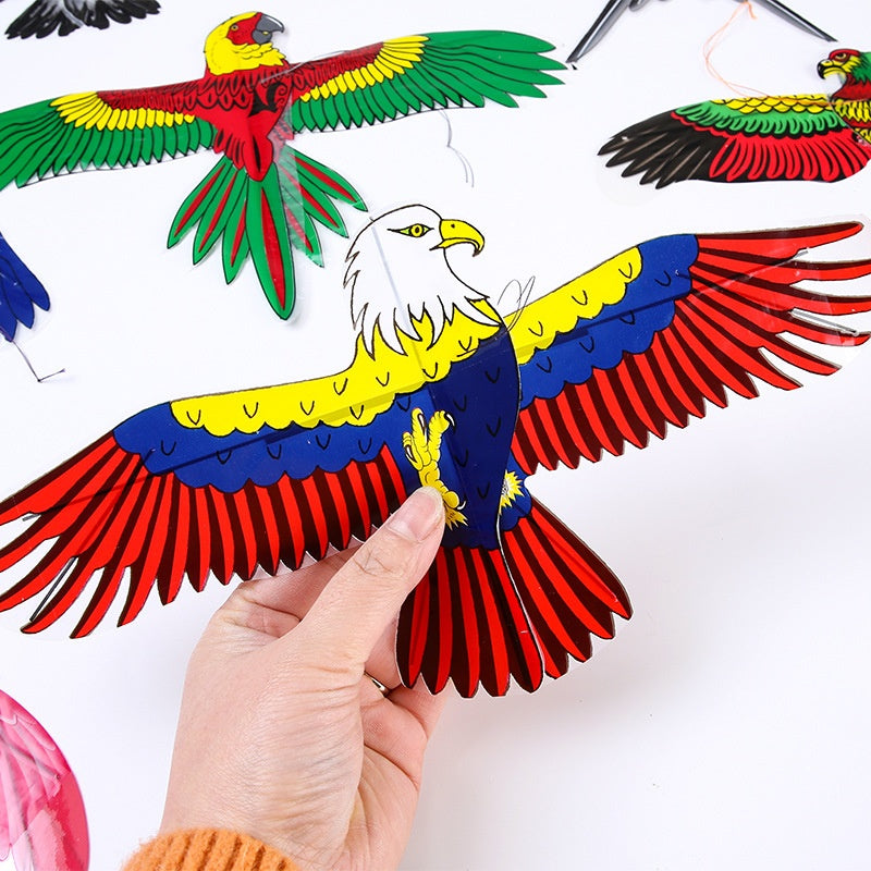 Kite Diy Material Package Handheld Fishing Rod Dynamic Kite Plastic Breeze Easy To Fly Small Kite