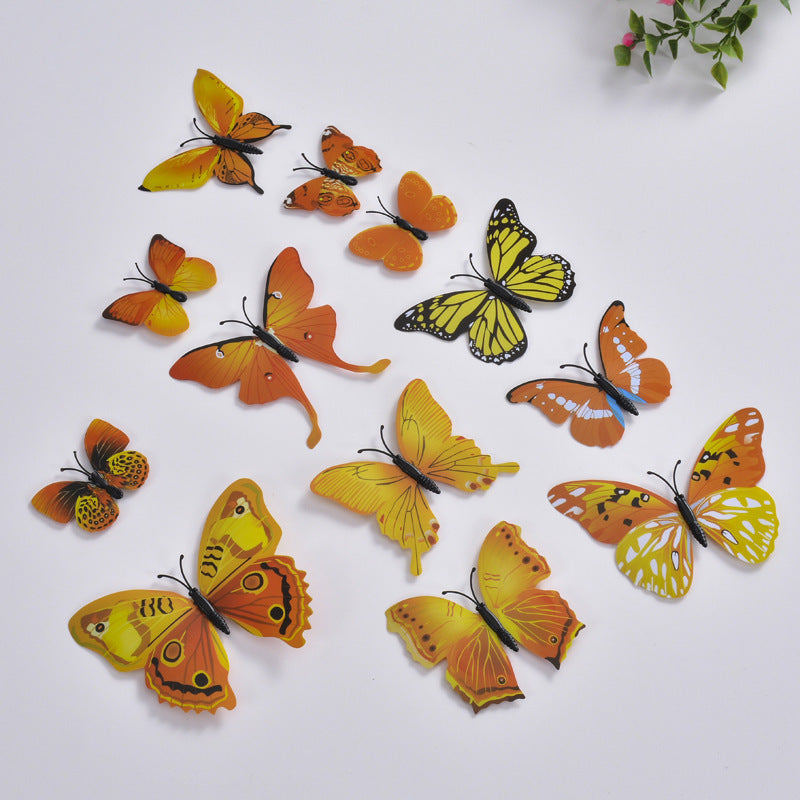 Simulation Butterfly Wall Sticker Refrigerator
