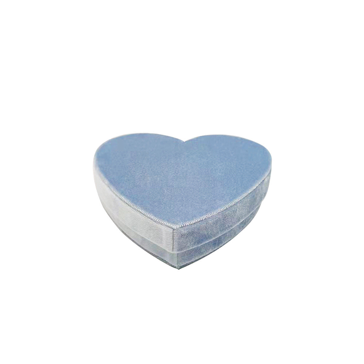 Velvet Heart-Shaped Jewellery Box