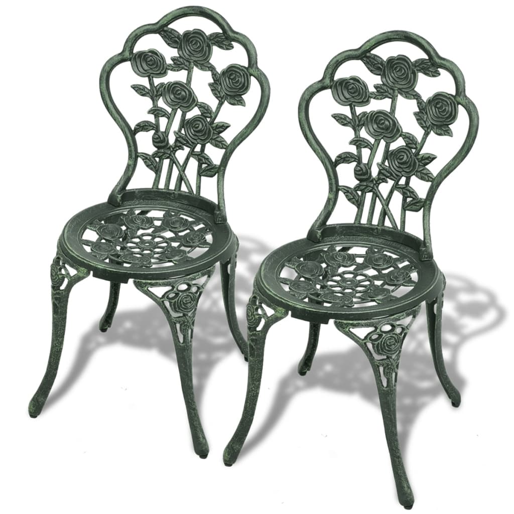 3-Piece Bistro Set, Cast Aluminum