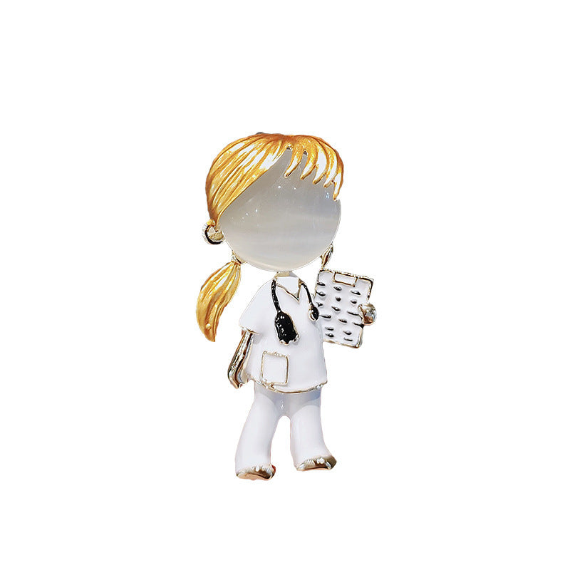 Nurse Doctor Brooch