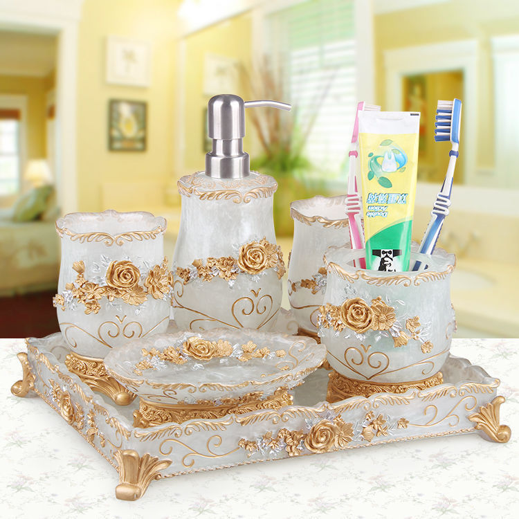 European Style Bathroom 6-Piece Set Bathroom Suit