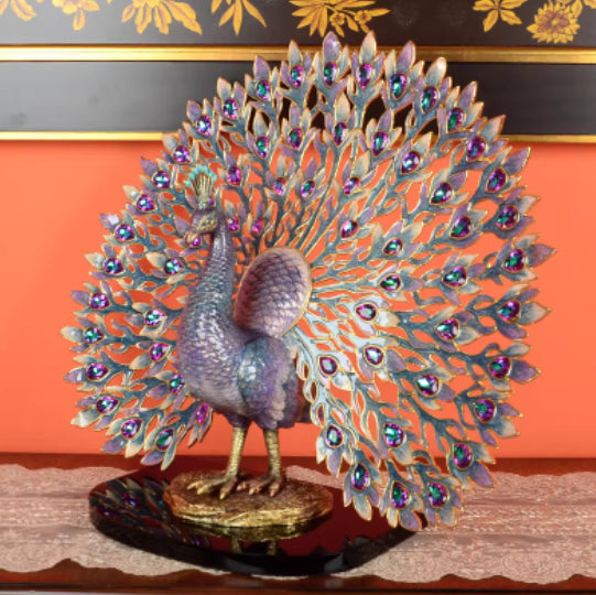 Enamel-Peacock Ornament Classical Decoration