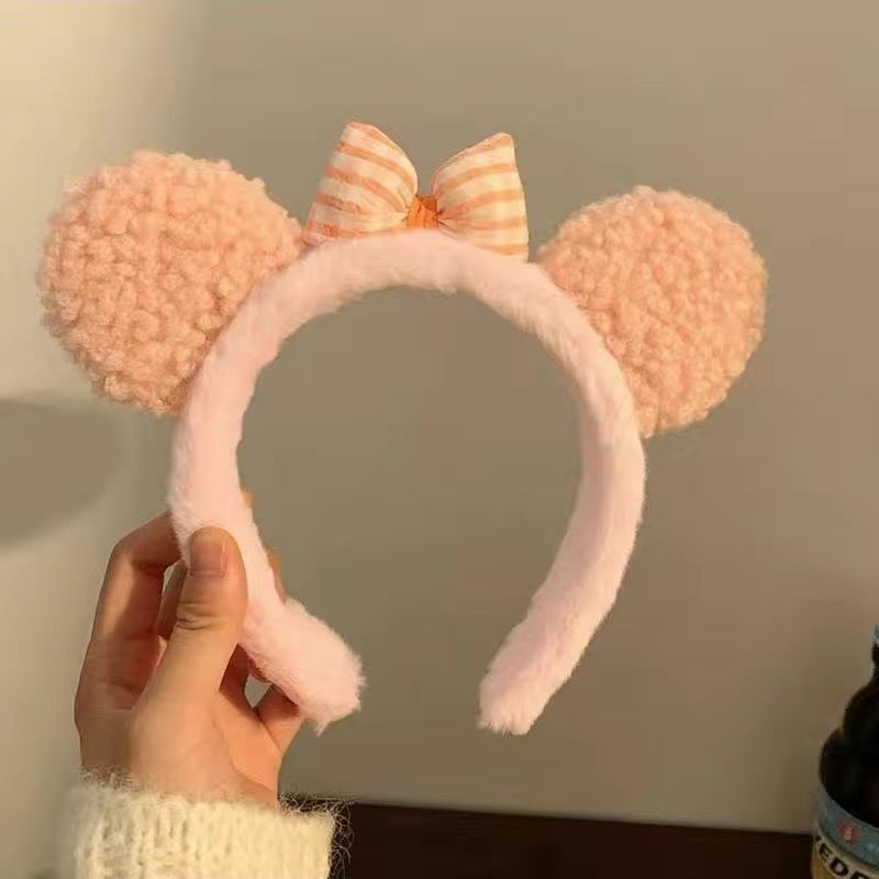 Cute Face Wash Hair Bands Female Cartoon Headwear Hair Band Headband Apply