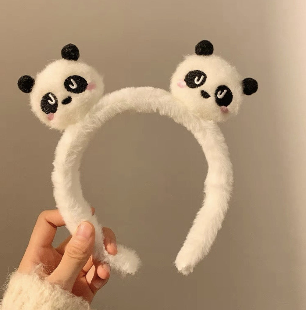 Cute Face Wash Hair Bands Female Cartoon Headwear Hair Band Headband Apply